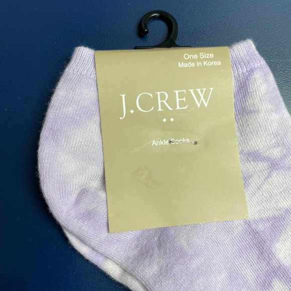 NWT J.Crew Factory Purple Swirl Ankle Socks - Picture 3 of 5